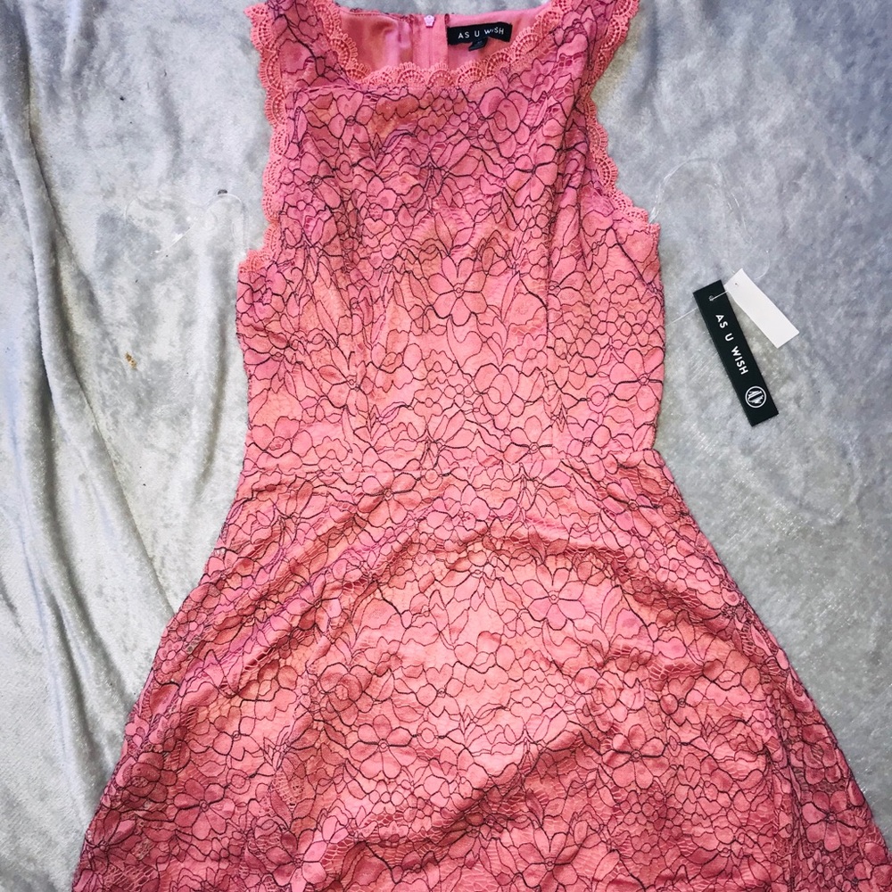 Mauve lace women’s dress